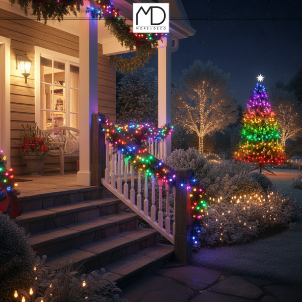 Lampki choinkowe 200 LED SMART 20m multicolor +pilot taśma USB inteligentne zdjęcie 2