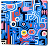 Obraz 90x90cm Rytmiczne Echo