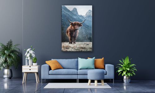 OBRAZ NA PŁÓTNIE 048 Krówka 70x100cm na Arena.pl