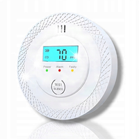 Czujnik Dymu Czadu Tlenku Węgla Detektor Sensor LCD Czujnik Alarm Wykrywacz