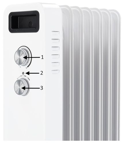 Grzejnik elektryczny Olejowy Termostat 1500W 7 Żeber Energooszczędny na Arena.pl