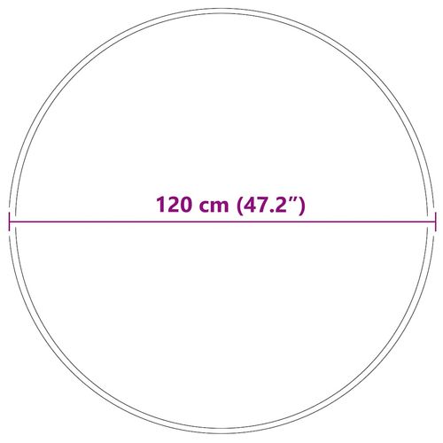 Dywan Brązowy 120 x 120 cm polipropylen na Arena.pl