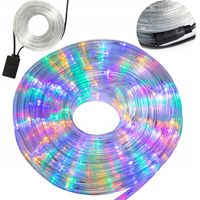 WĄŻ ŚWIETLNY ZEWNĘTRZNY 20M 480 LED MULTIKOLOR LAMPKI IP44 OZDOBA NA BALKON
