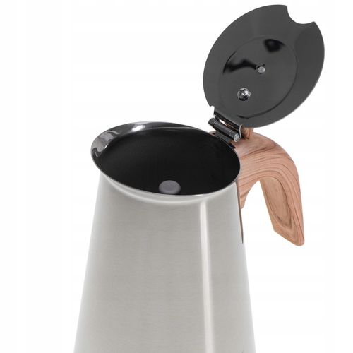 Kawiarka Zaparzacz do kawy 320ml Działa na indukcji, Gaz, Stalowa Camry na Arena.pl