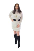 Sukienka Golf MIDI Beżowa UNI