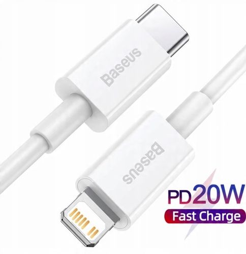KRÓTKI 0,25m kabel Baseus USB-C iPhone Lightning na Arena.pl