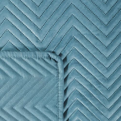Narzuta pikowana SOFIA 200X220 niebieska na Arena.pl