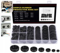 ZAŚLEPKI ZATYCZKI DO OTWORÓW TECHNOLOGICZNYCH MIX 200 SZT. PRZELOTKI GUMOWE