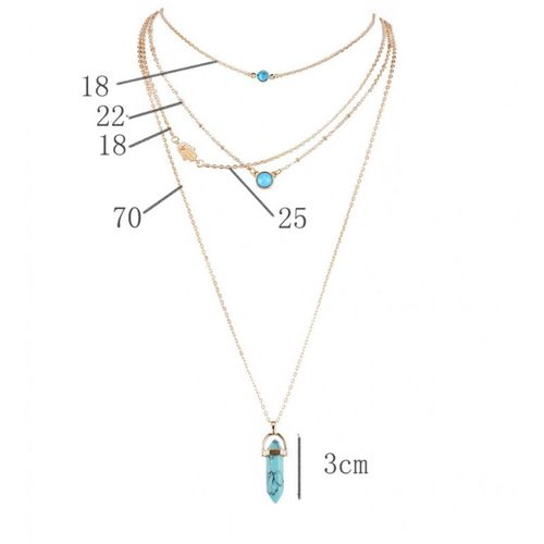 długi naszyjnik multi  n755 na Arena.pl