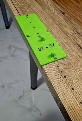 Przymiar do podpórek z regulacją półki 7 x 32mm - Dokładne wiercenie na Arena.pl