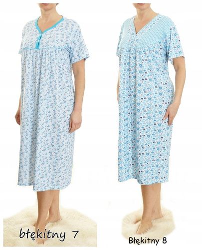 Koszula nocna wygodna PIŻAMA bawełna ELA MEGA PLUS SIZE na Arena.pl