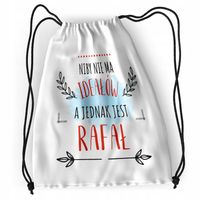 Plecak Dla Rafała Sportowy Szkolny Worek Torba Z Nadrukiem Ze Zdjęciem