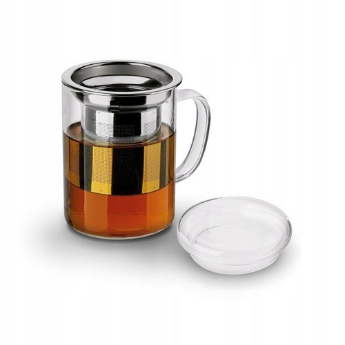 KUBEK z ZAPARZACZEM Nierdzewny z Uchem SZKLANY Konighoffer Cortese 350 ml na Arena.pl