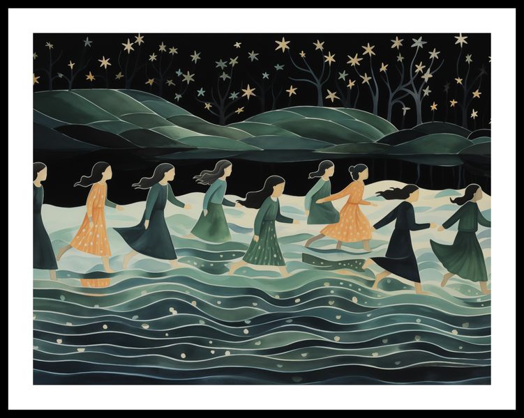 Plakat 65x50cm Nocna Procesja zdjęcie 3