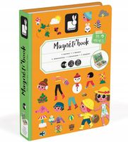 JANOD MAGNETIBOOK 4 Pory Roku Układanka magnetyczn puzzle + gratis MELI