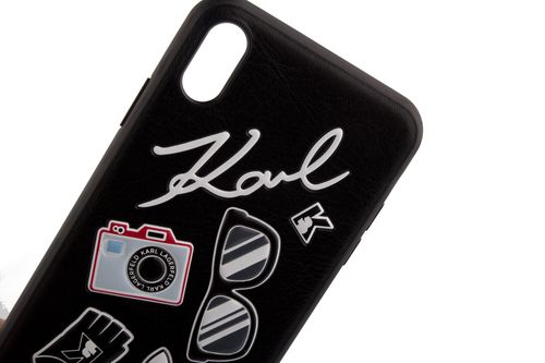 KARL LAGERFELD HARDCASE - iPhone XS Max - BLACK PINS na Arena.pl