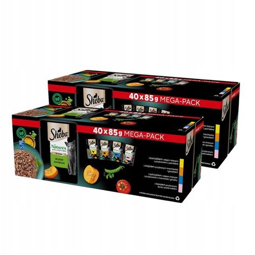 SHEBA Nature's mokra karma dla kota wybór smaków w sosie saszetki 80x85 g na Arena.pl