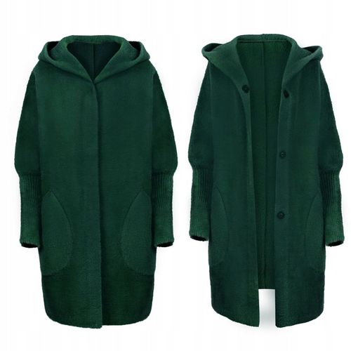 PŁASZCZ ALPAKA KAPTUR WEŁNA OVERSIZE KOLORY na Arena.pl