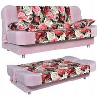 Kanapa sofa Sara Print Duo rozkładana wersalka spania bonell łóżko