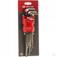 Zestaw Kluczy Imbusowych 1.5-10mm 9 ele. Niklowany