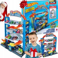 Parking Hot Wheels autka na prezent dla dziecka parking z windą zestaw XXXL