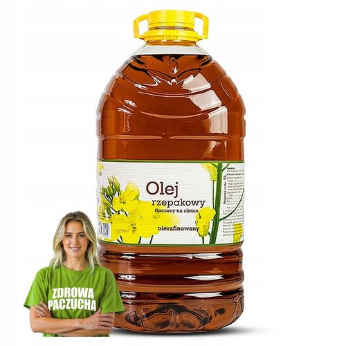 Olej rzepakowy tłoczony na zimno naturalny zdrowy VitaFarm smaczny 5L na Arena.pl