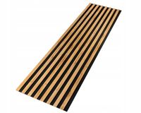Lamele ścienne 54x260 cm, akustyczne na czarnym filcu - Dąb Wotan 279