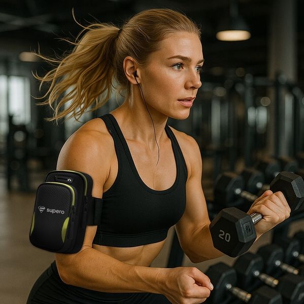 Etui do Biegania Supero, Opaska na Ramię, na Telefon, Armband, zdjęcie 9