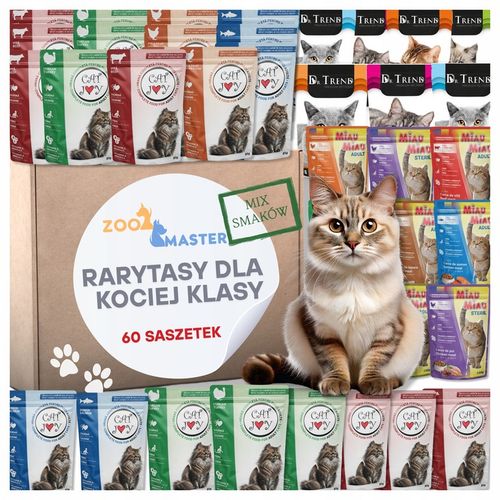 Karma mokra dla kota Saszetka Mix Smaków RARYTASY DLA KOCIEJ KLASY 60 na Arena.pl