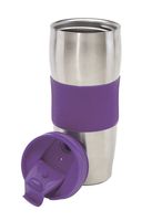 Kubek termiczny AU LAIT, fioletowy, srebrny