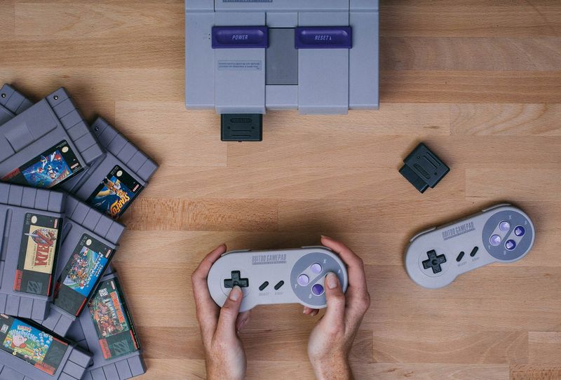 Adapter 8BITDO Retro Receiver do SNES/SFC Czarny zdjęcie 8