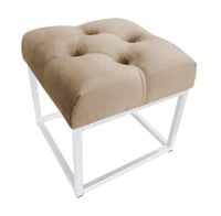 Pufa CHESTERFIELD LOFT ławka postawa biała MG06