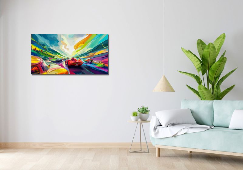 Obraz 100x50cm Wyścig Przy Barwach zdjęcie 2