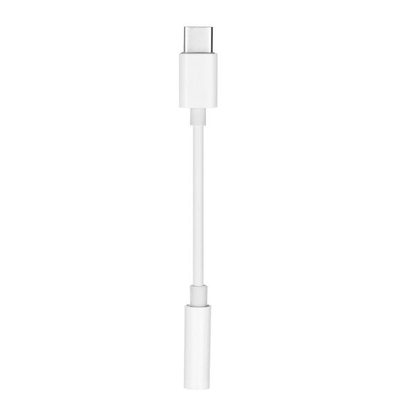 Adapter AUX Typ C (męski) do Jack 3,5 mm (żeński) biały zdjęcie 1