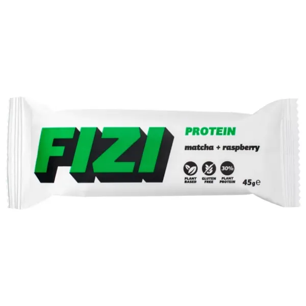 Baton Proteinowy „matcha + Raspberry” Fizi, 45g zdjęcie 1