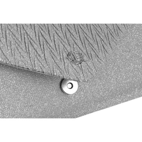 srebrna kopertówka damska z tkaniny syntetycznej z kieszonką na Arena.pl