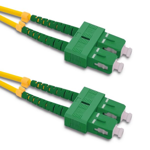 Qoltec Patchcord światłowodowy SC/APC - SC/APC | Singlemode | 9/125 | G652D | Duplex | 1.5m zdjęcie 1