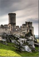 100 70CM OBRAZ PŁÓTNO ZAMEK OGRODZIENIEC PŁÓTNO RAMA