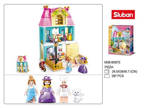 KLOCKI SLUBAN GD Willa domek Pizza 287 kompatybilne z LEGO na Arena.pl