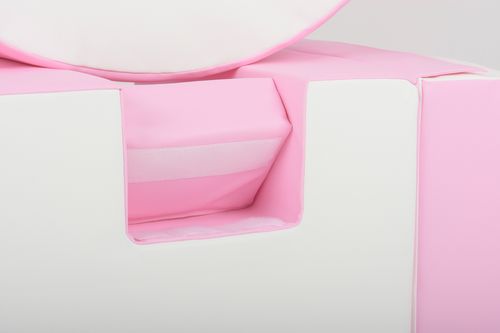 Zestaw 7 klocków piankowych Hoop (biały, różowy (pastel)) na Arena.pl