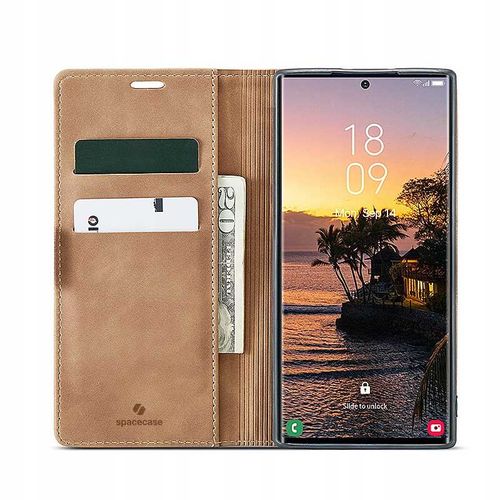 Spacecase Wallet Galaxy S24 Ultra Light Brown na Arena.pl