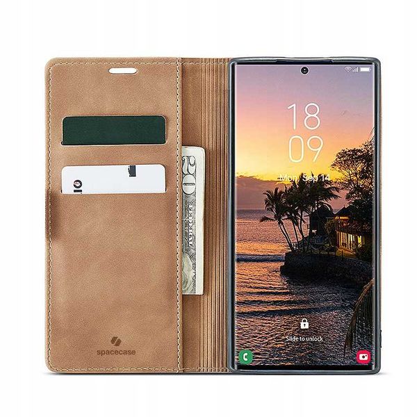 Spacecase Wallet Galaxy S24 Ultra Light Brown zdjęcie 5