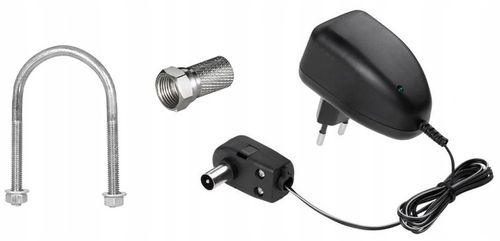 ANTENA DOOKÓLNA DO TV NAZIEMNEJ DVB-T2 ZEWNĘTRZNA AKTYWNA 4K HD MUX8 FM 360 na Arena.pl