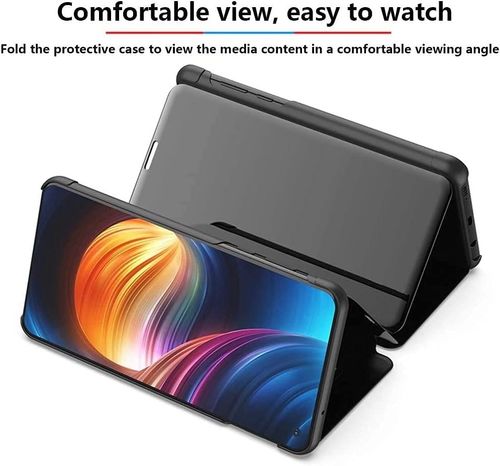 Etui Samsung Galaxy A53 lustrzane czarne BAIDIYU inteligentne na Arena.pl