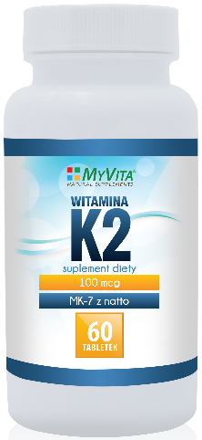 Witamina K2 Mk 7 K2 Mk7 100mcg Z Natto K2mk7 60 Tabletek Myvita