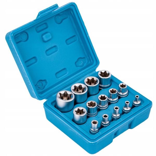 KLUCZE NASADOWE TORX E4-E24 NASADKI TORKS wew 14el zdjęcie 7