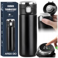 KUBEK TERMICZNY TERMOS DO KAWY Z USTNIKIEM 420ML WYŚWIETLACZ LCD SZCZELNY