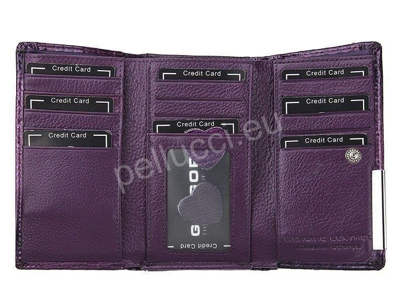 Portfel damski skórzany PELLUCCI GF108 Niebieski zdjęcie 4