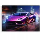 2 x Obraz 120x80 samochody lamborghini huracan new york do garażu warsztatu
