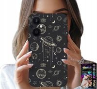ETUI DO OPPO RENO8 LITE 5G - KOSMOS PLANETY GWIAZDY KSIĘŻYC + SZKŁO